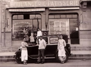 Le staff de la boulangerie Jenny en 1934